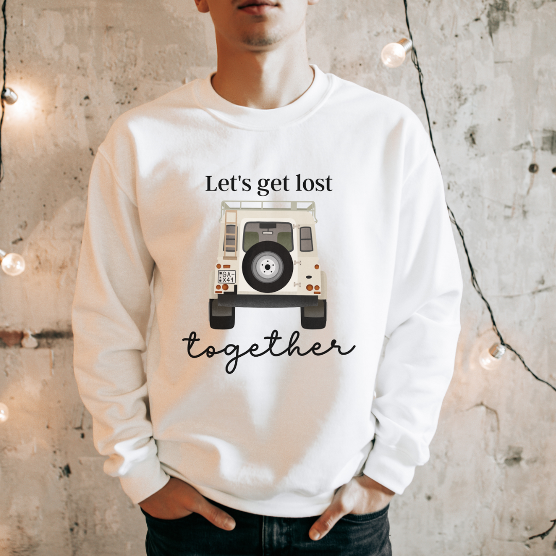 Pullover Reise Camper - "Let's get lost together" Couple Sweater