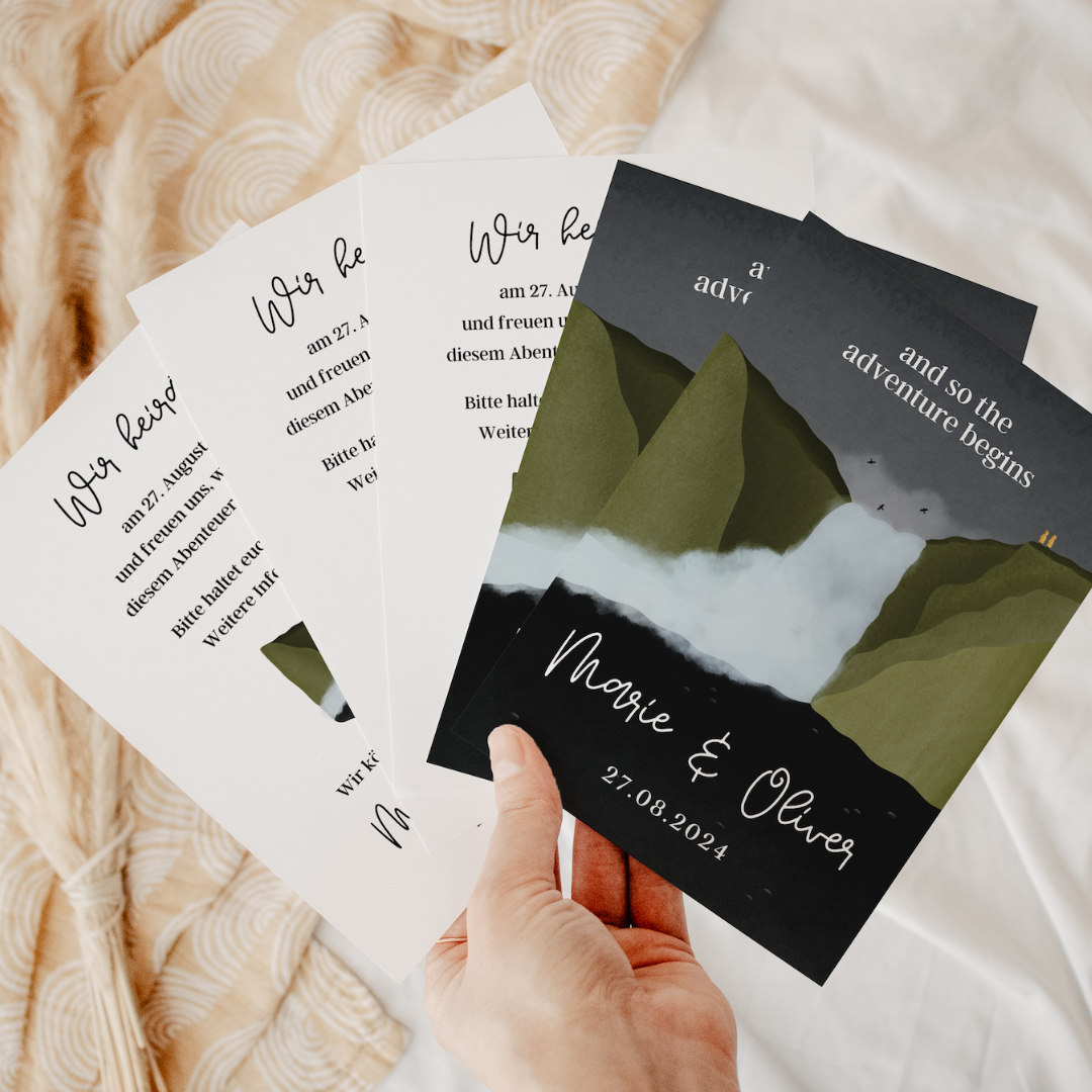 Eucalyptus Save the Date Card - ELLA 002