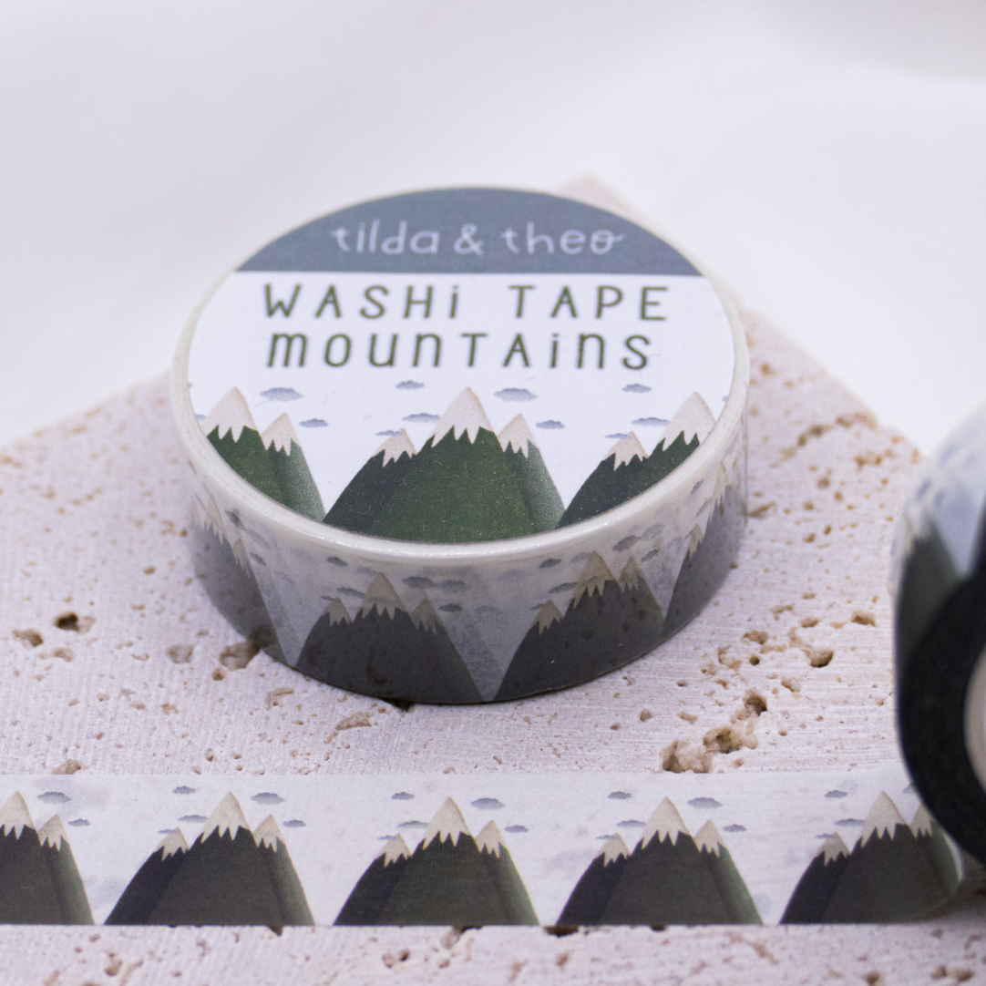 Washi Tape Berge Reise Klebeband Reise Bergkette - Mountain Washi Tape