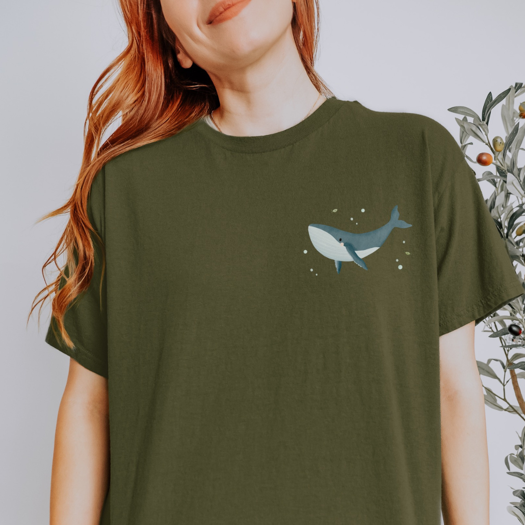 Tshirt Wal Meerestiere - BIOBAUMWOLLE Buckelwal Shirt