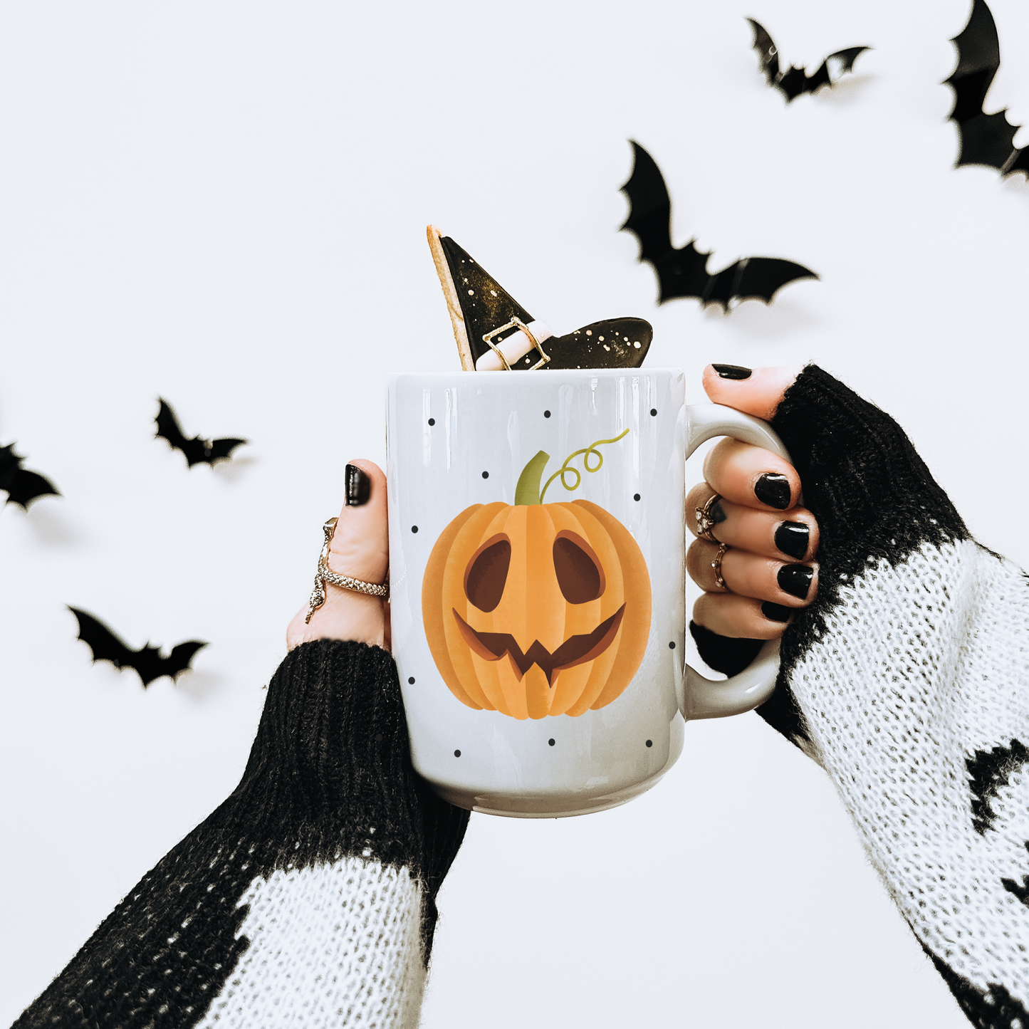 Tasse Kürbis Halloween - Herbst Tasse Kaffeetasse geschnitzer Kürbis