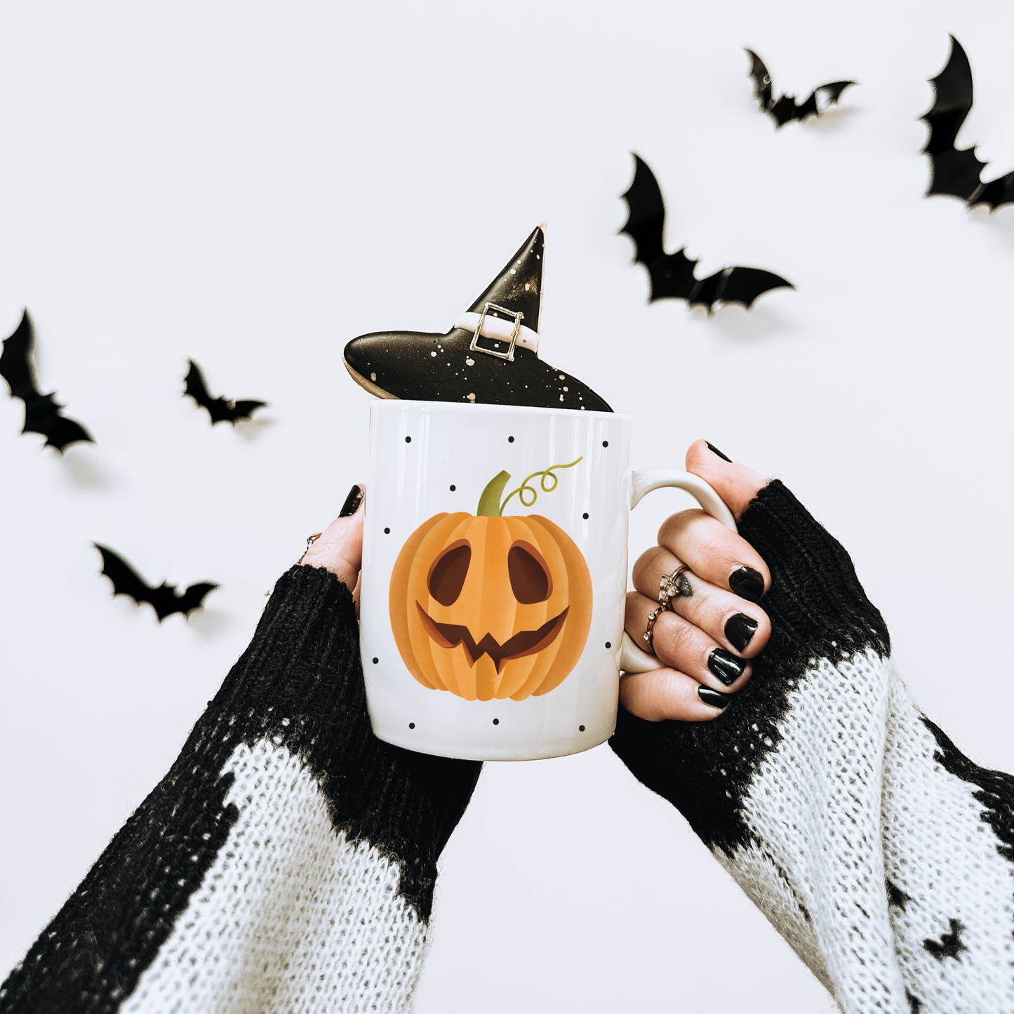 Tasse Kürbis Halloween - Herbst Tasse Kaffeetasse geschnitzer Kürbis