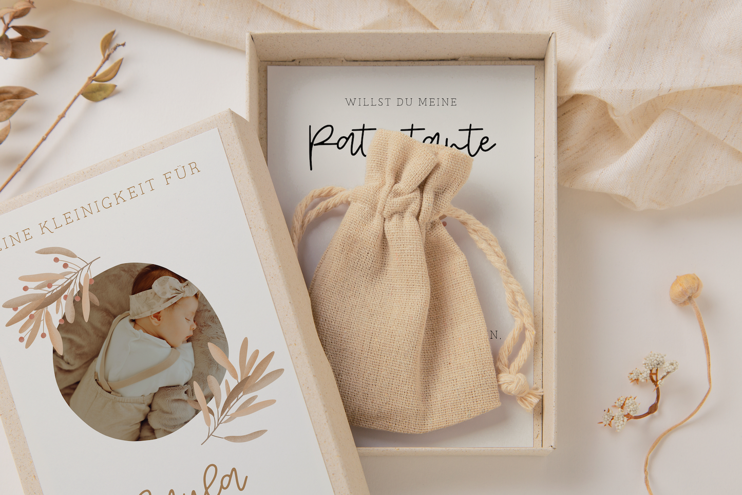 Godmother ask gift box - photo godparent letter