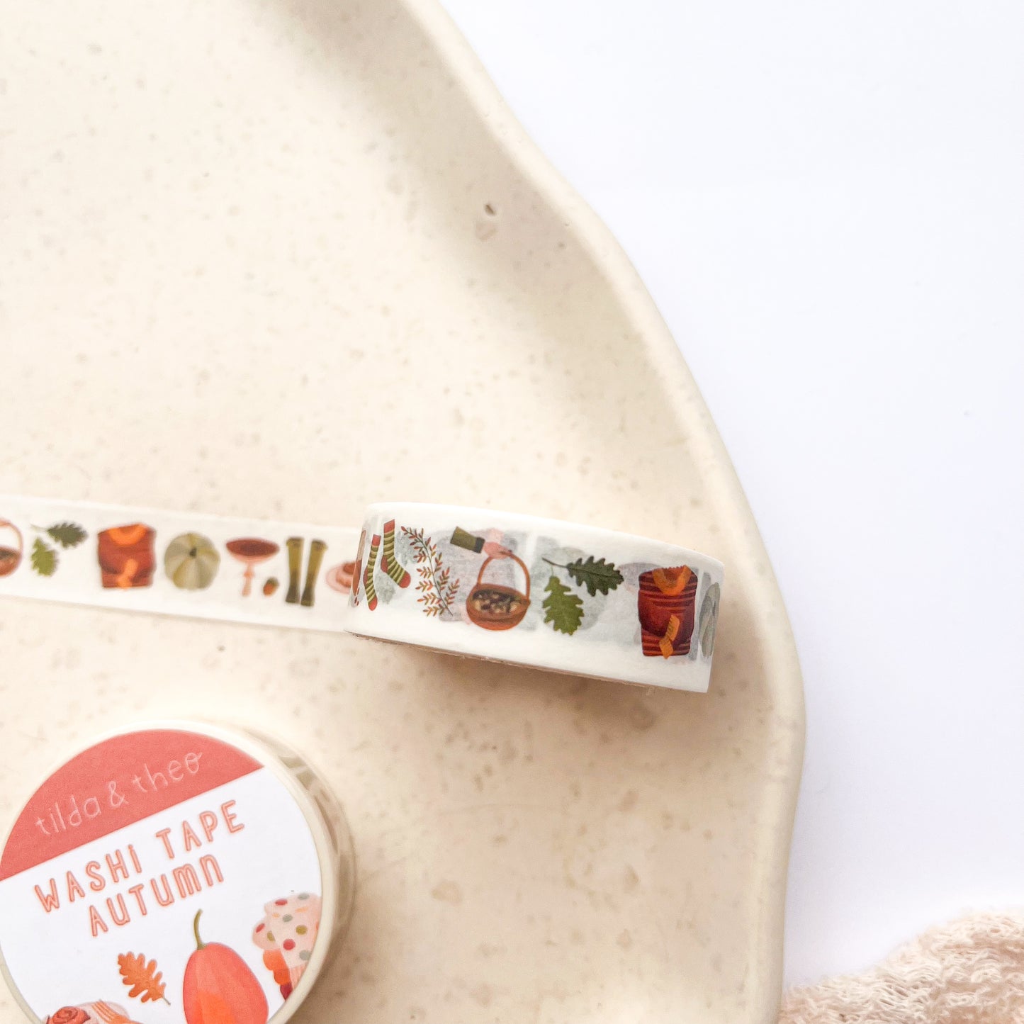 Washi Tape Herbst - Klebeband Pilze & Kürbis Masking Tape