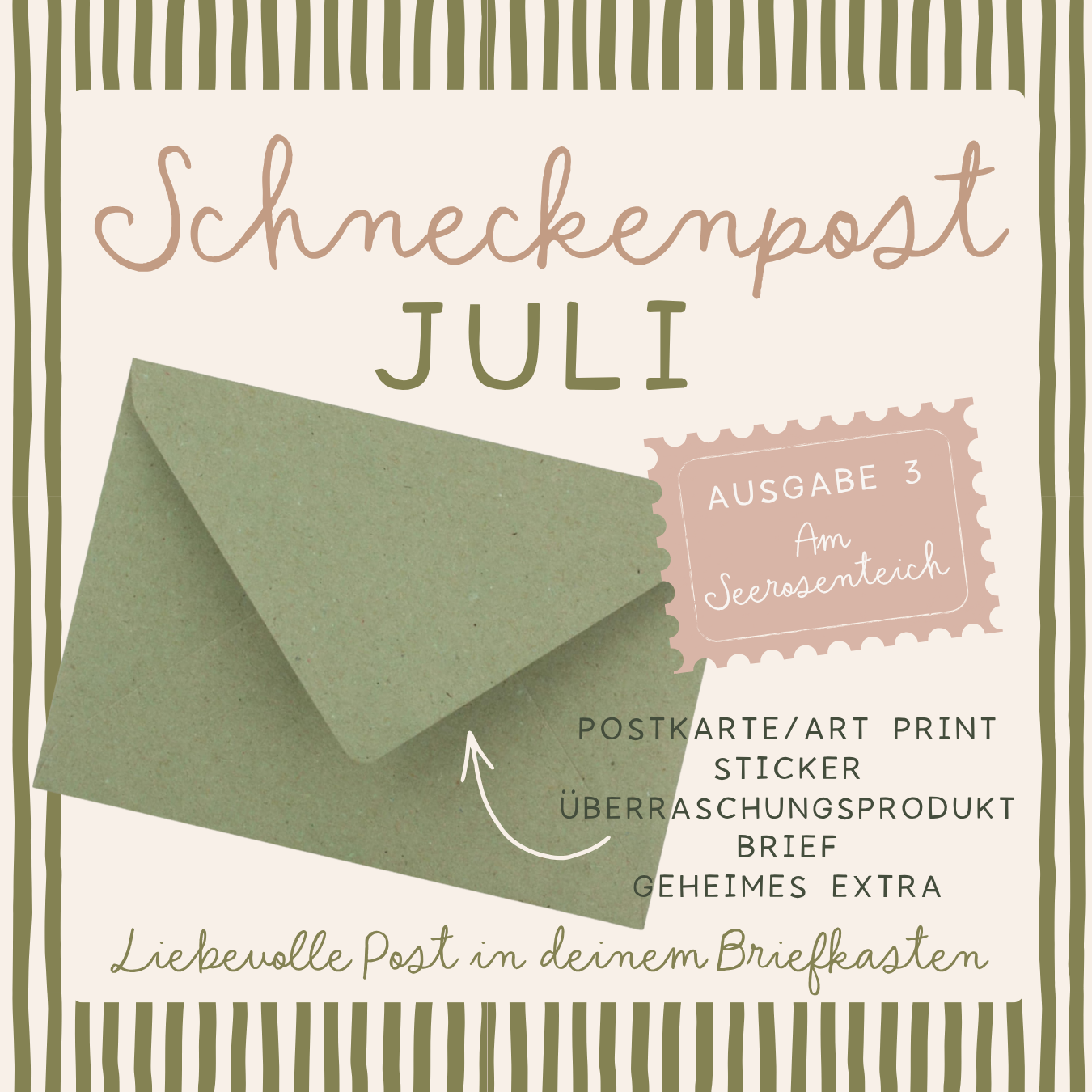 Schneckenpost von Tilda & Theo - Unser Snail Mail Club