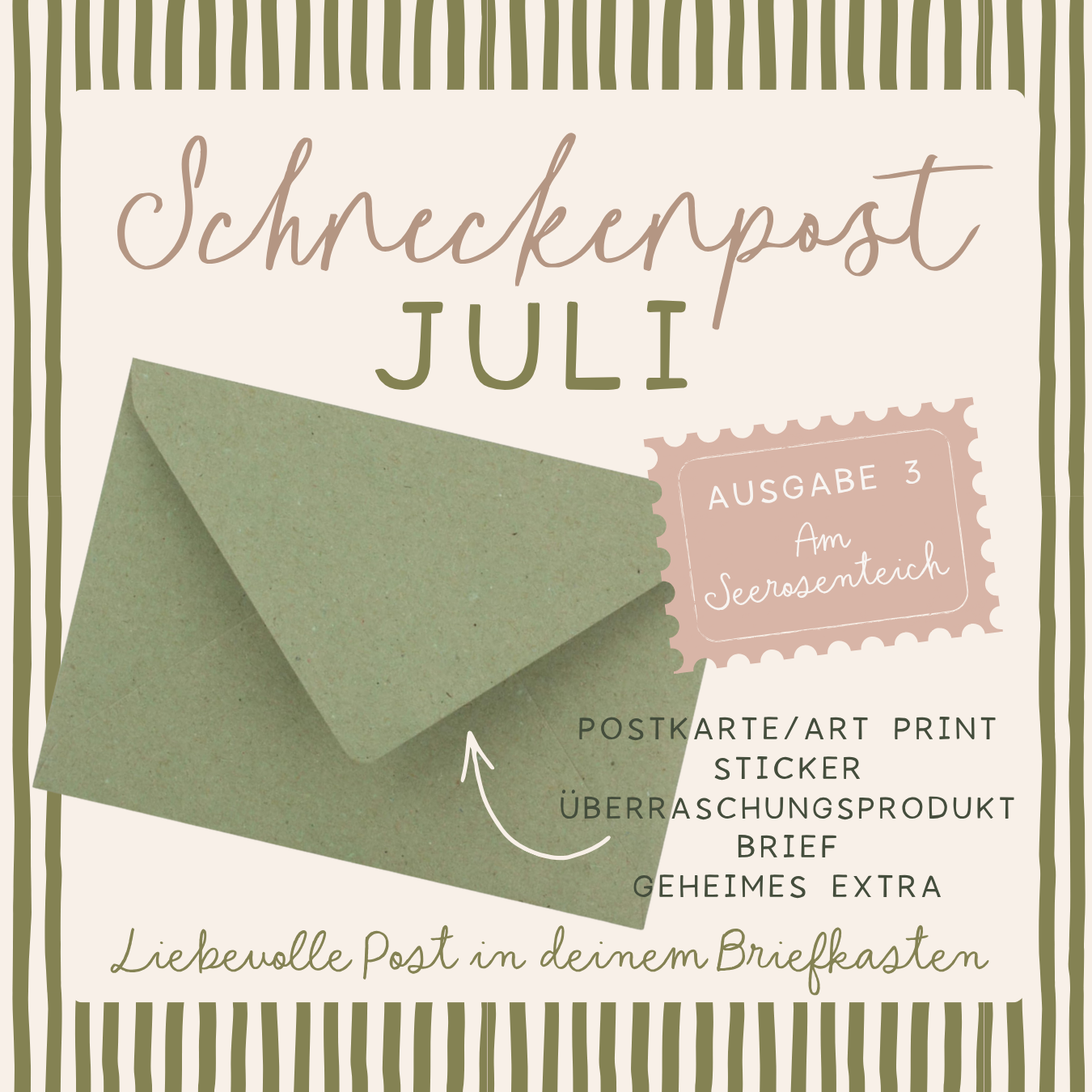 Schneckenpost von Tilda & Theo - Unser Snail Mail Club