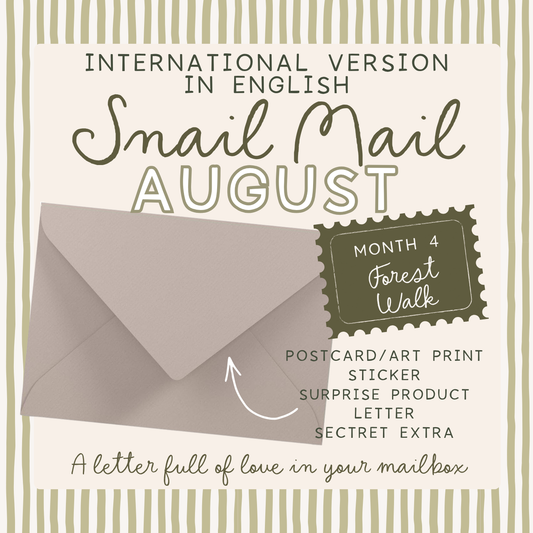 ENGLISH VERSION Snail Mail from Tilda & Theo - Our monthly Mail Club