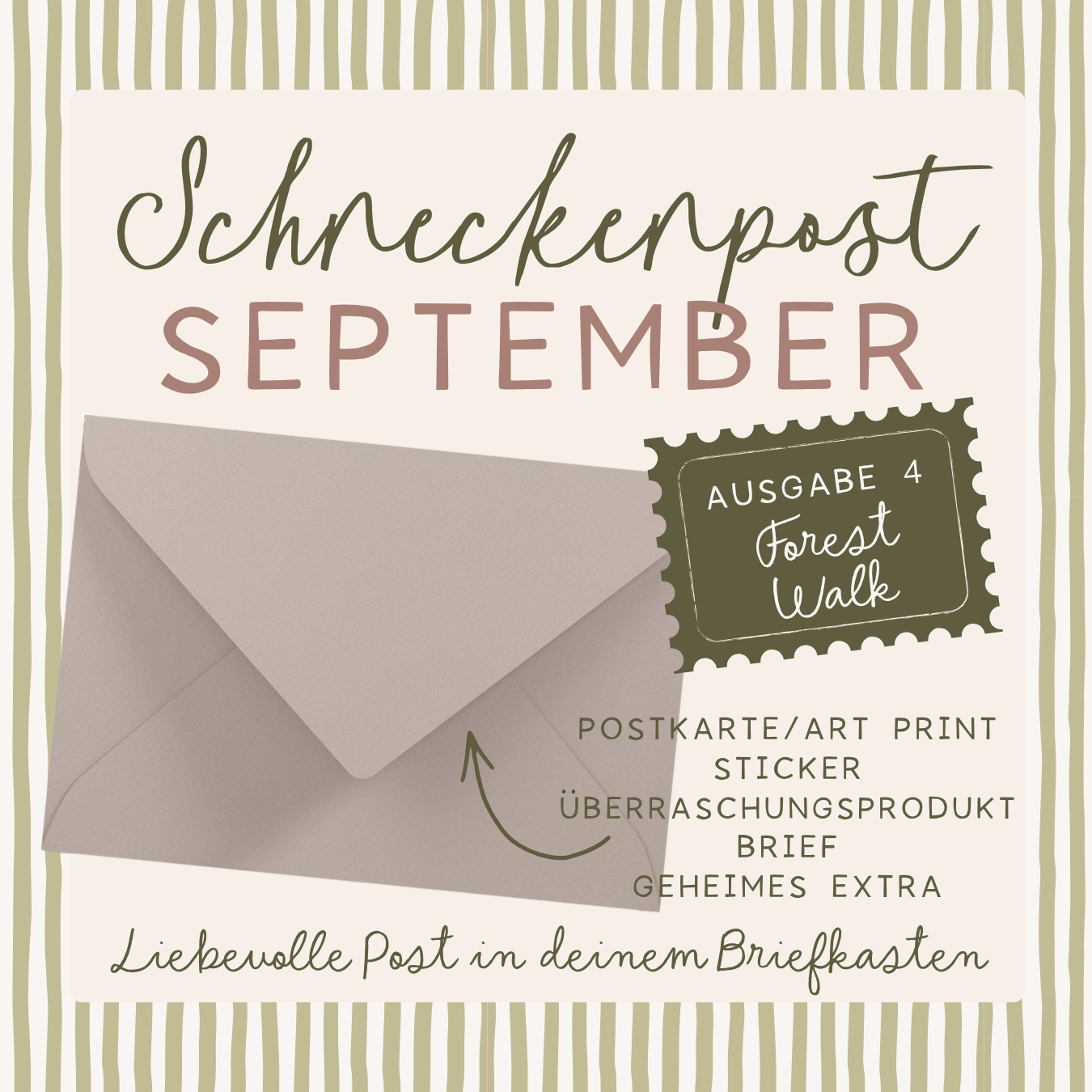 Schneckenpost von Tilda & Theo - Unser Snail Mail Club