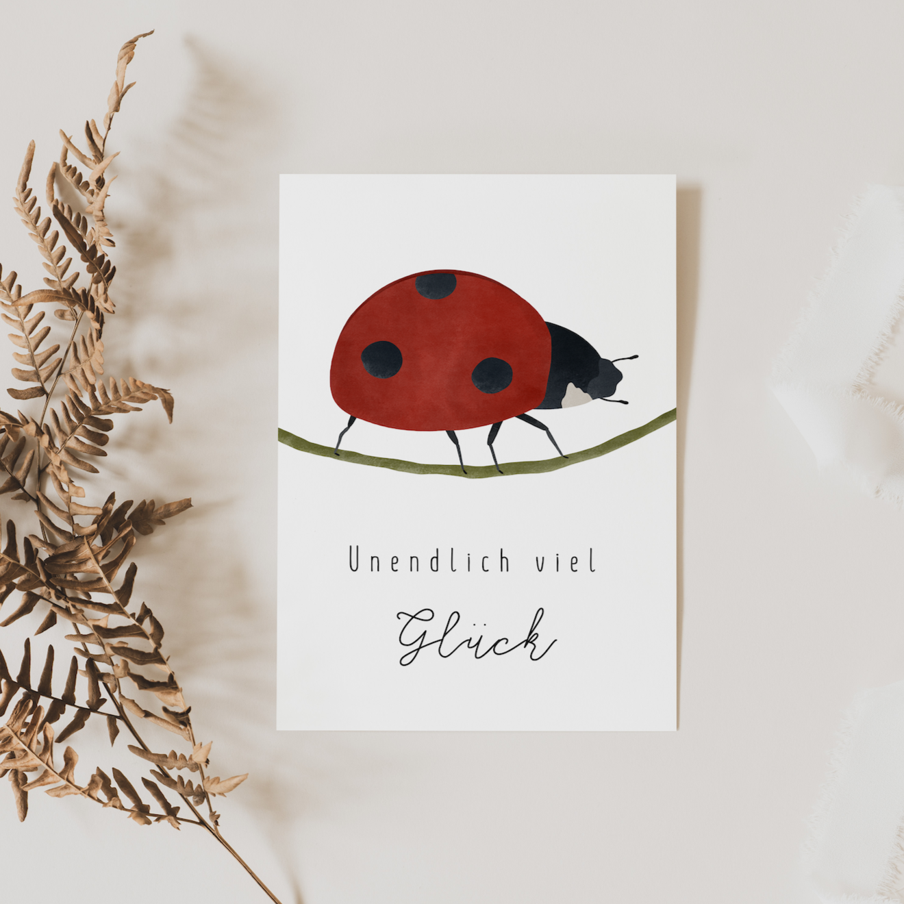 Postcard - Ladybug