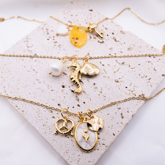 Halskette mit Mix & Match Anhänger - mit Wunsch-Charms