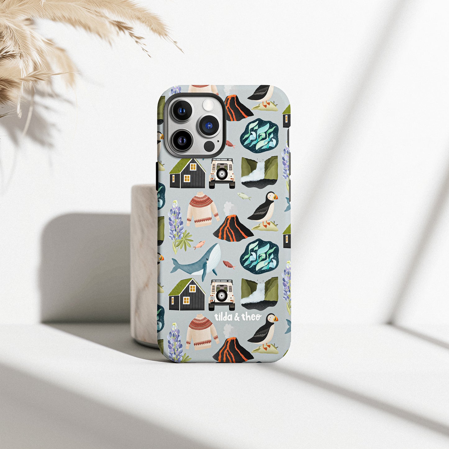 Handyhülle Island Skanidnavien für iPhone - Hard Case Hülle Reise