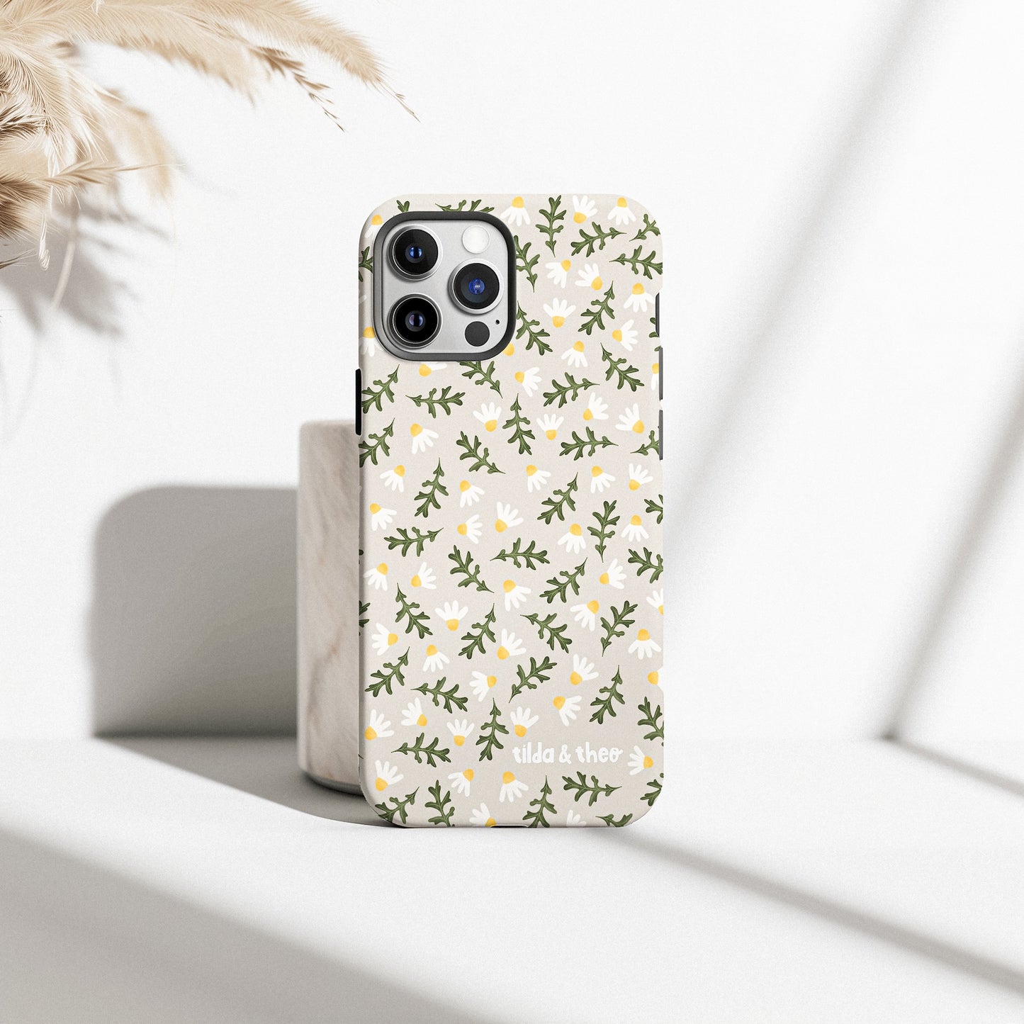 Handyhülle Blumen Blumenwiese für iPhone - Hard Case Hülle Wildblumen