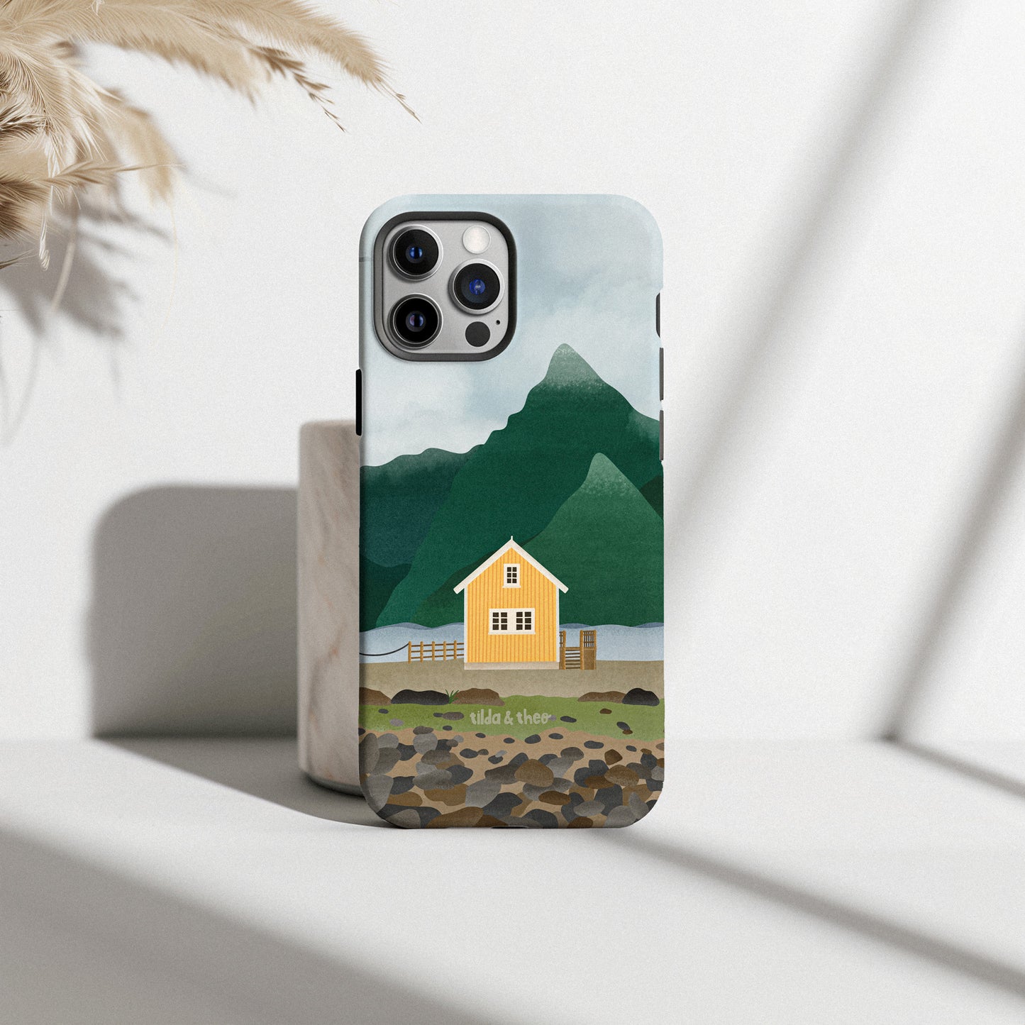 Handyhülle Norwegen Reise für iPhone - Hard Case Hülle Berge