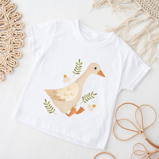 Kinder T-Shirt Gans BIOBAUMWOLLE - Niedliches Gänse Shirt für Kinder - Kindershirt