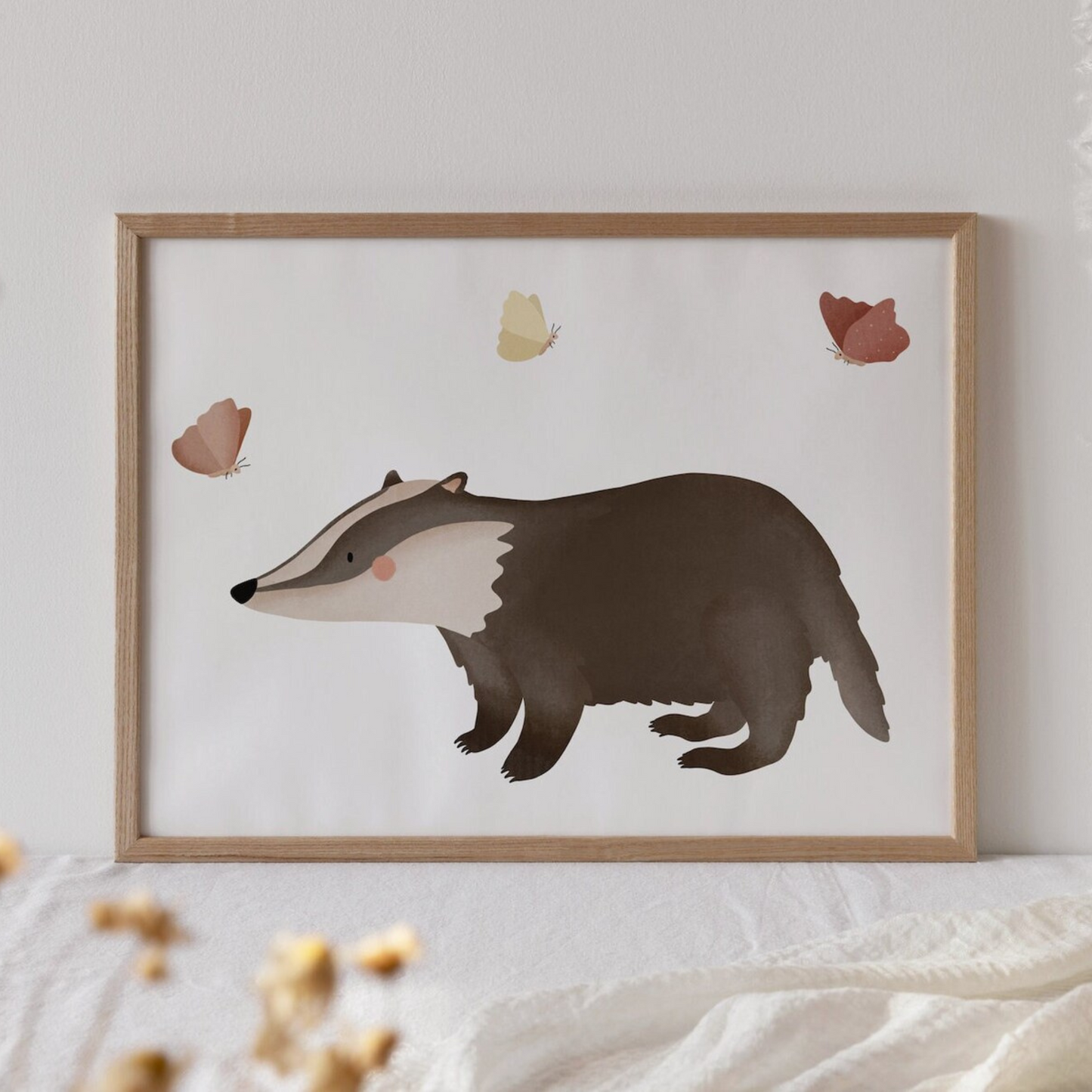 Poster Badger - Kids Wall Art