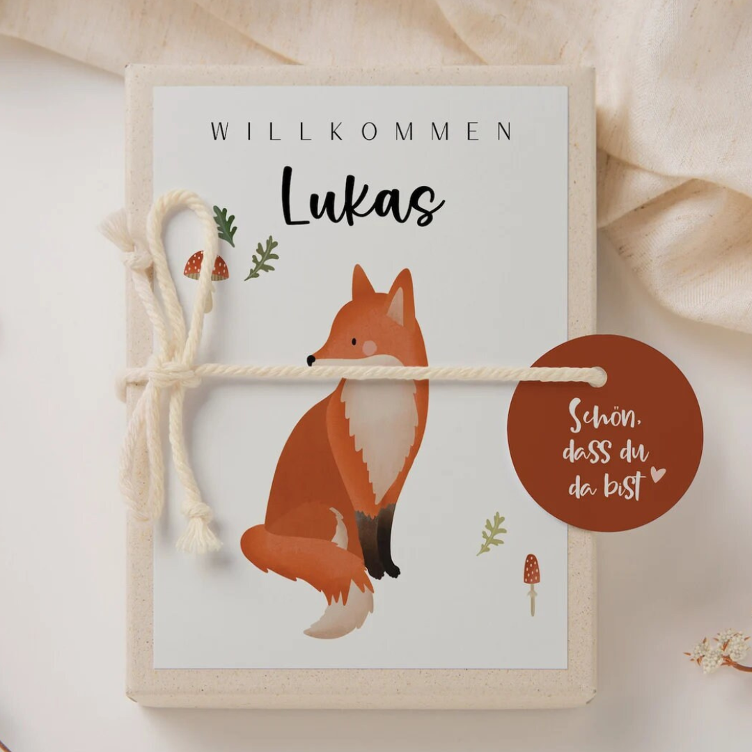 Baptism Gift Box - Fox Money Gift