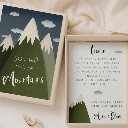 Gift box birth - Mountains / Move Mountains