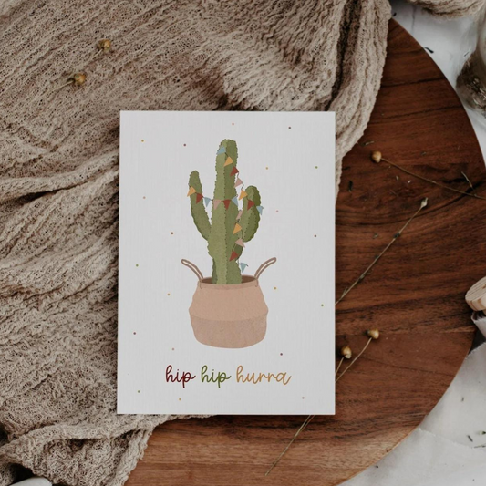 Postcard - cactus birthday