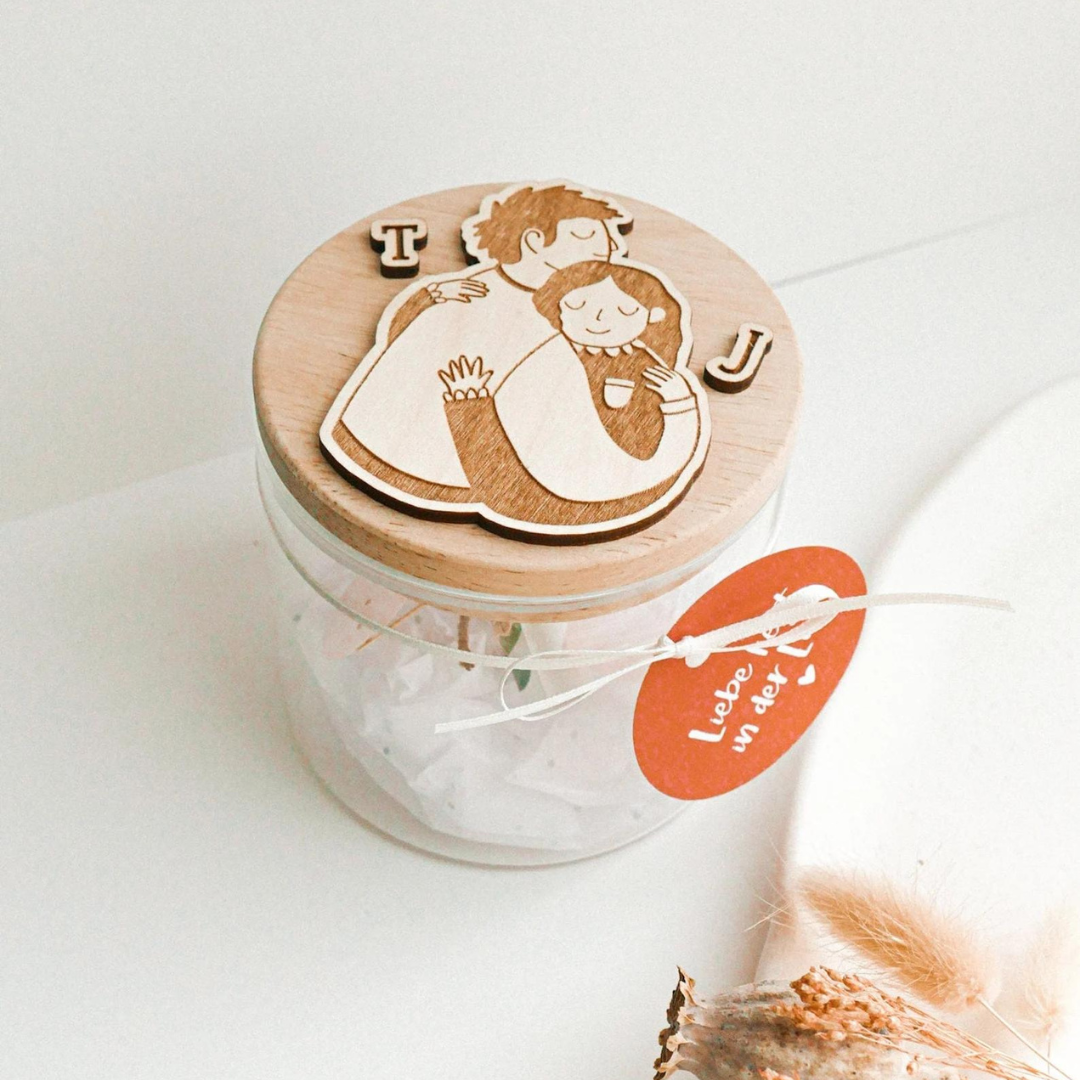 storage jar wedding gift couple