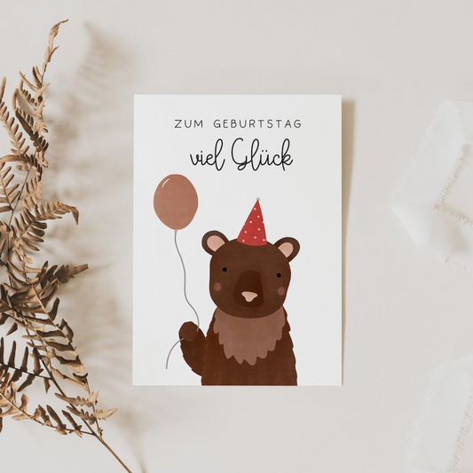 Birthday card bear