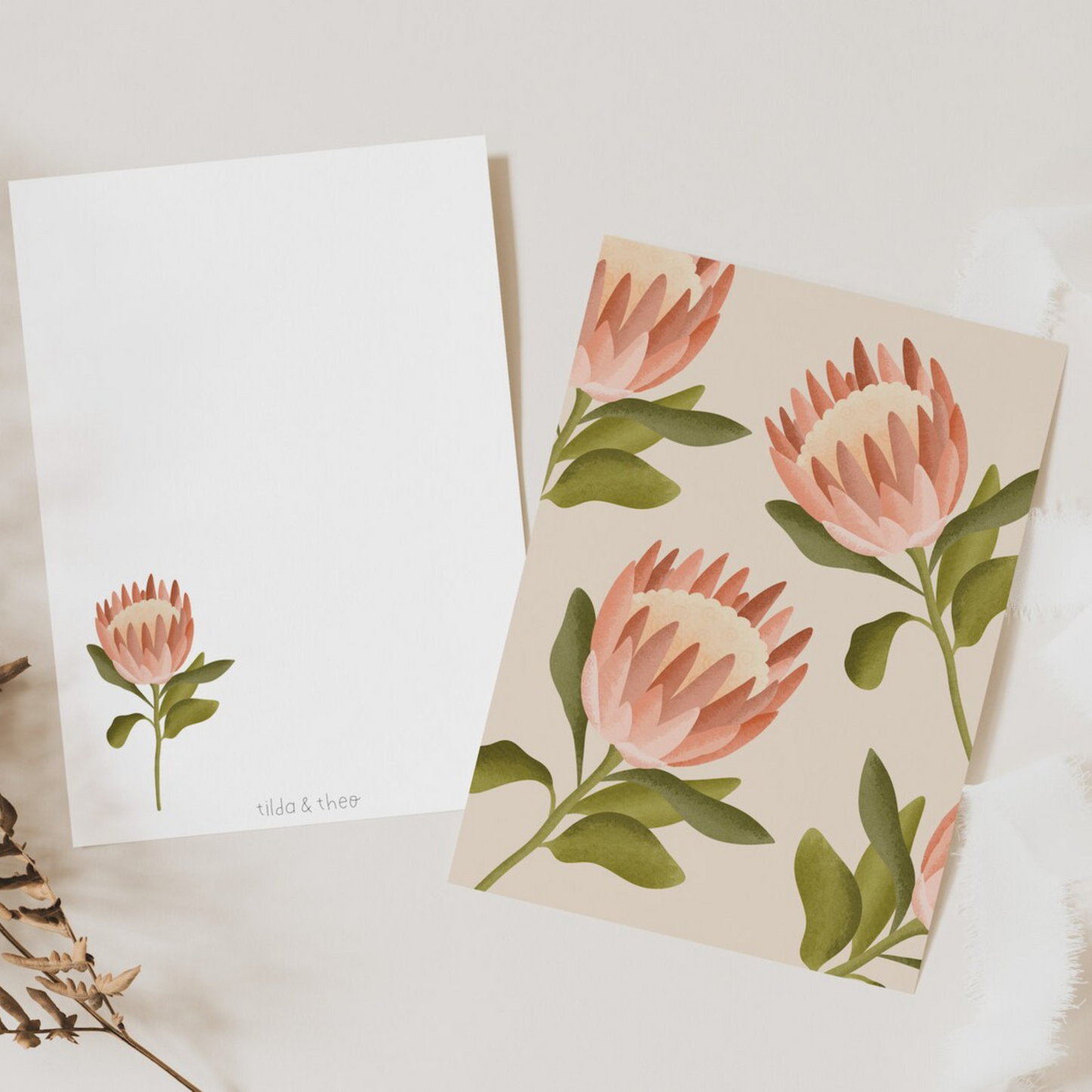 Postcard Flower - Protea