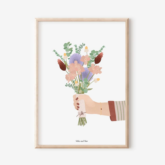 Bouquet of flowers hand