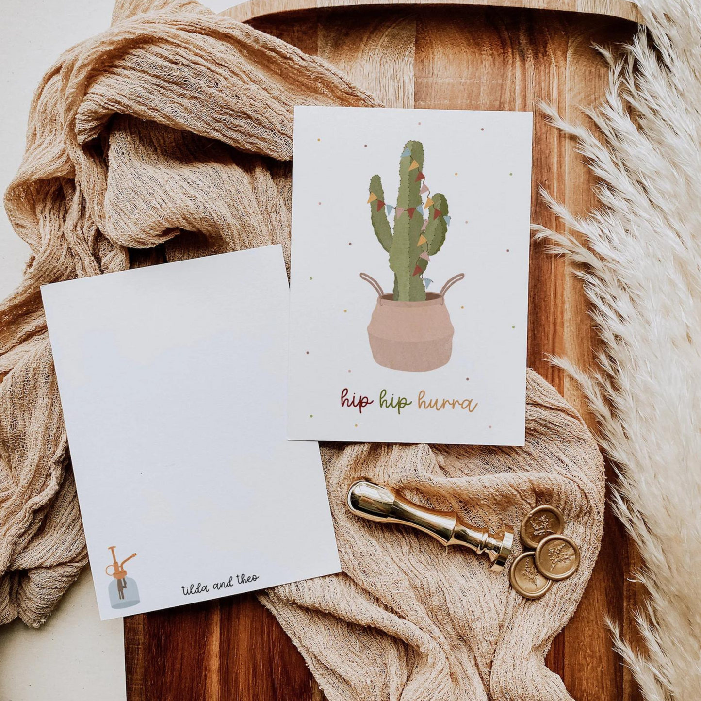 Postcard - cactus birthday