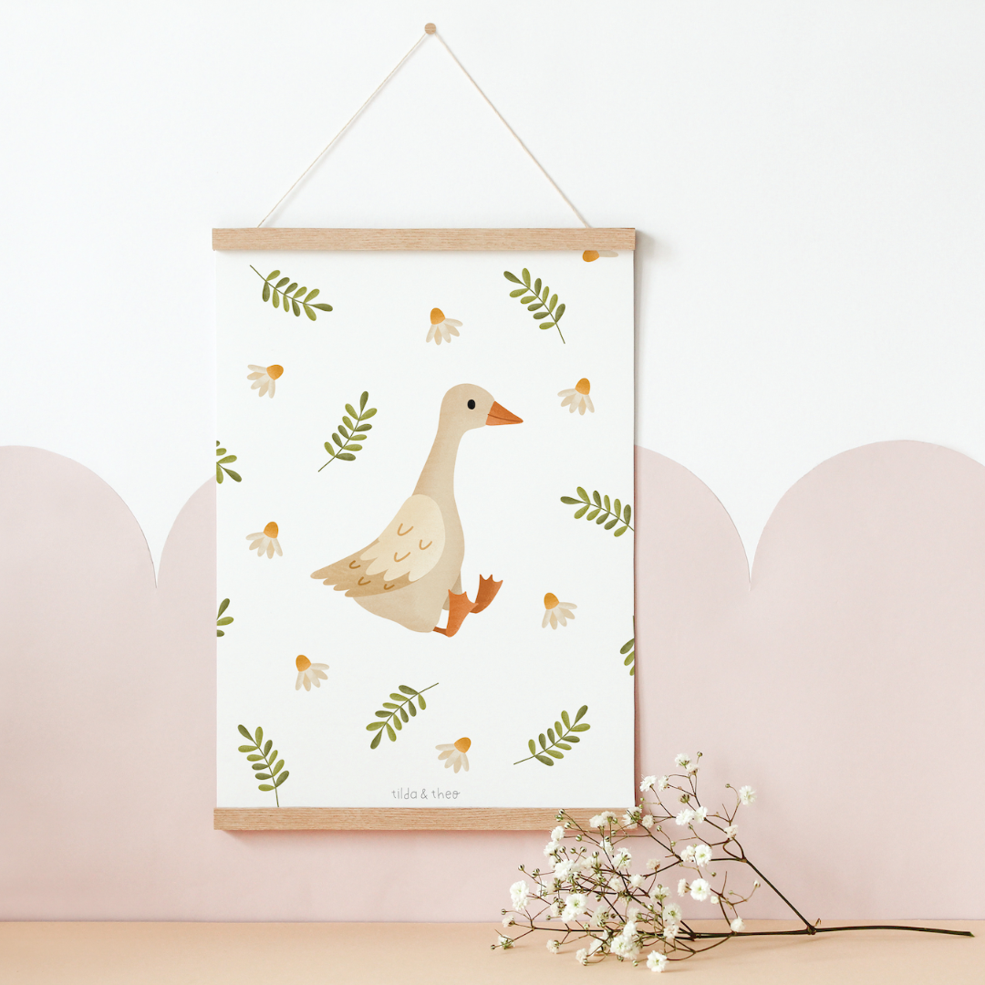 Poster - Goose kids nursery room