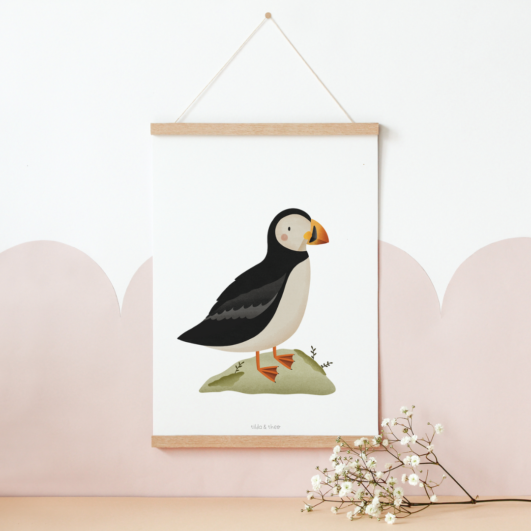 Poster Puffin - Iceland Kids Wall Art