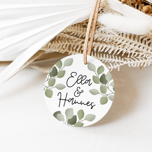 Gift tag wedding eucalyptus - ELLA 002