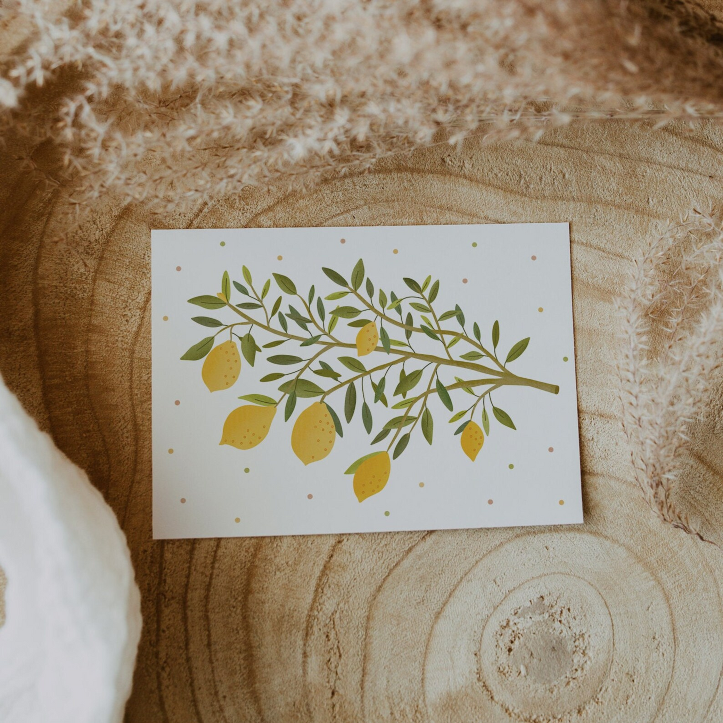 Postcard - lemon branch