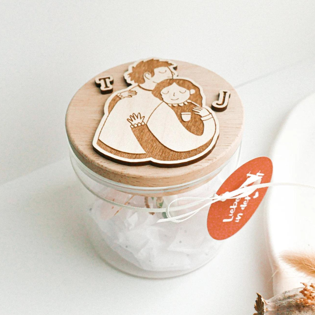 storage jar wedding gift couple