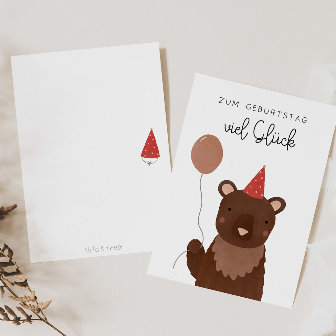 Birthday card bear