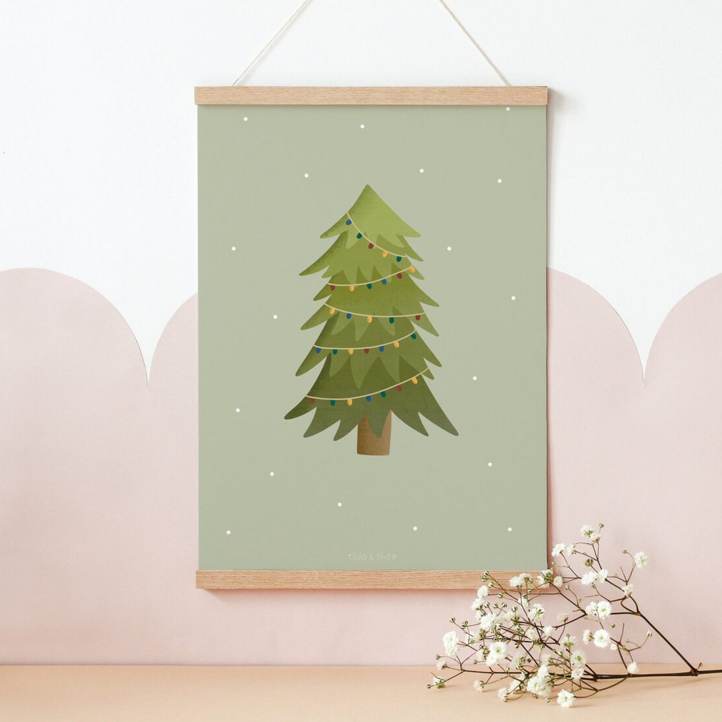 Poster - Christmas tree mint