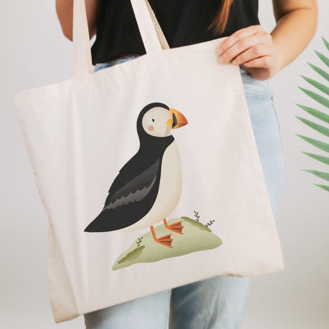 Cloth bag Puffin - Shopping bag Iceland