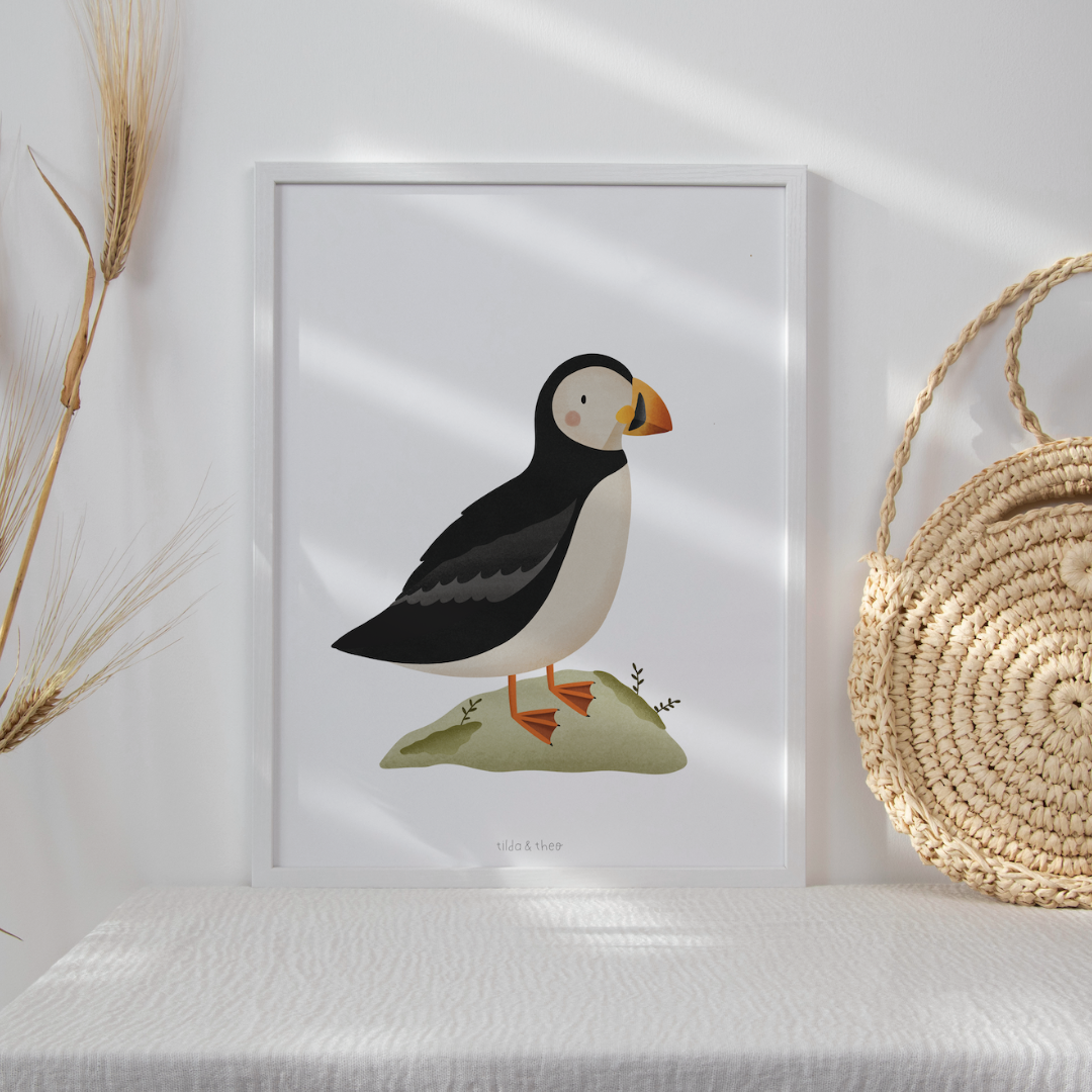 Poster Puffin - Iceland Kids Wall Art