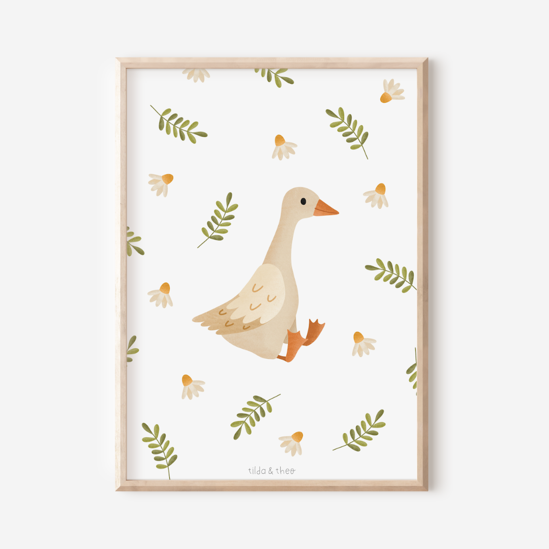 Poster - Goose kids nursery room