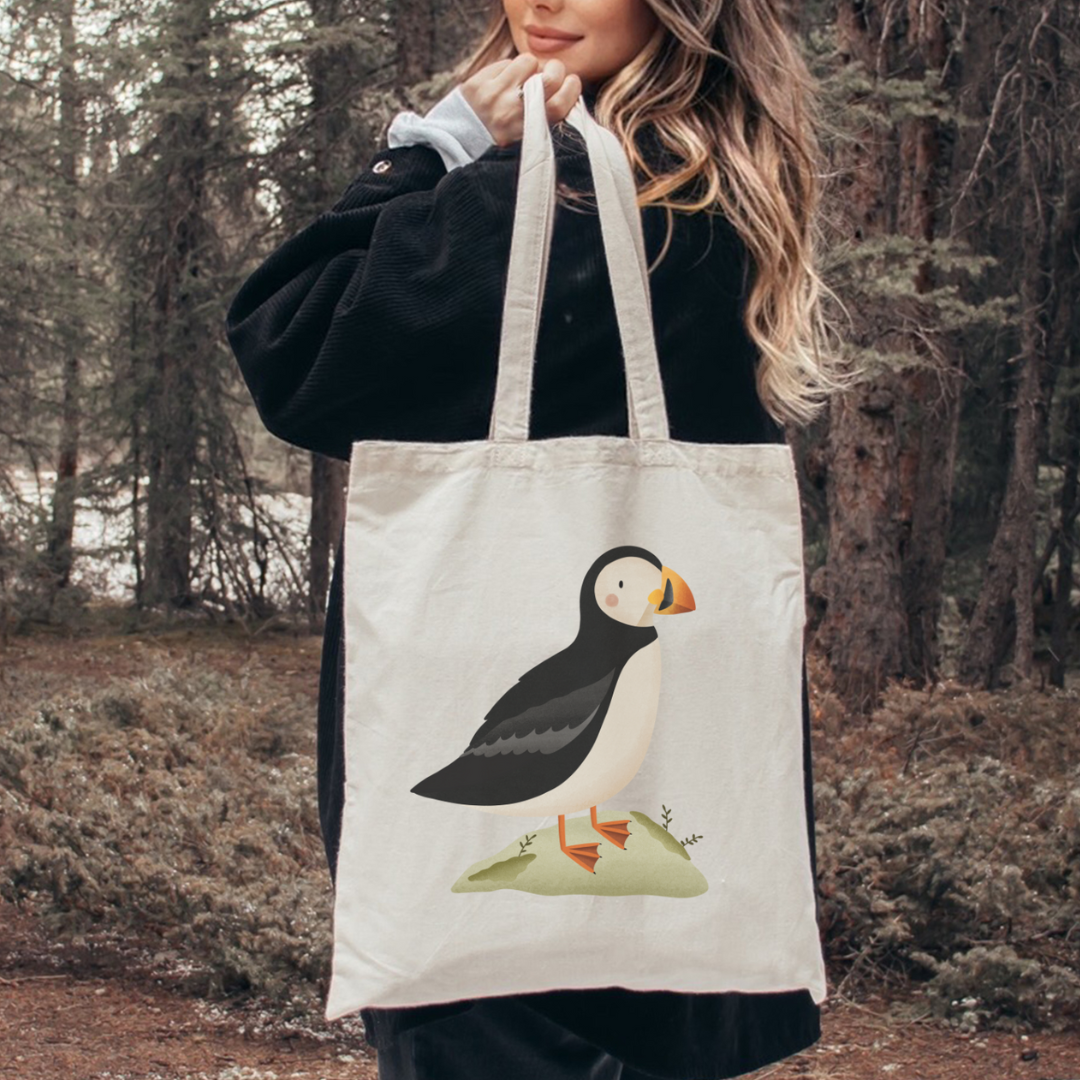 Cloth bag Puffin - Shopping bag Iceland