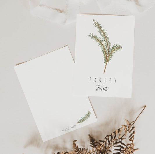 Christmas card - branch