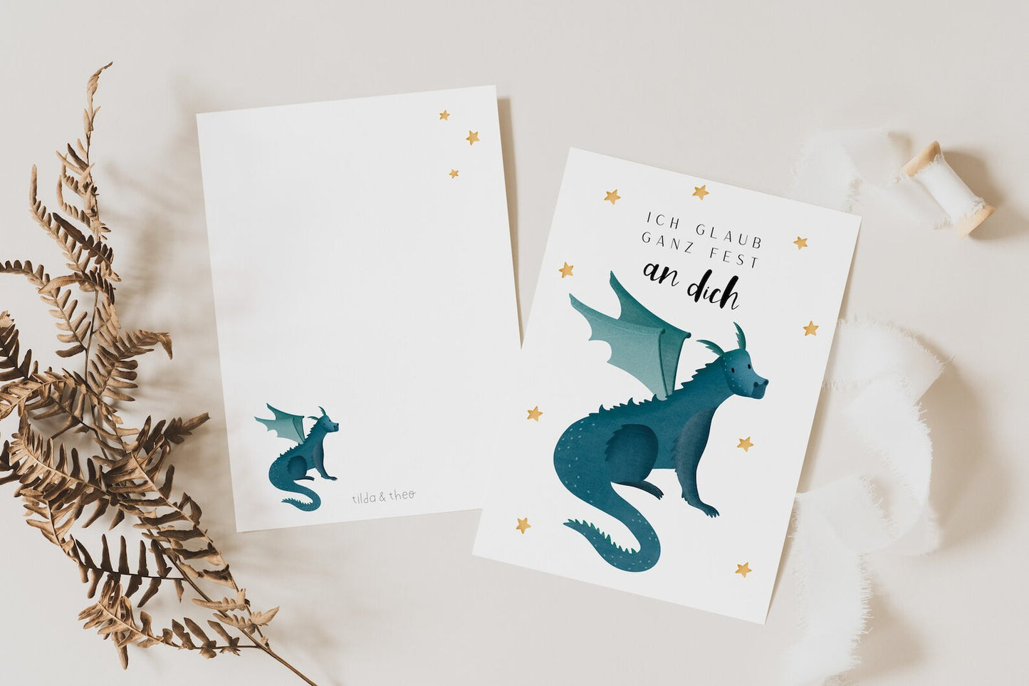 Postcard - Dragon encouragement card