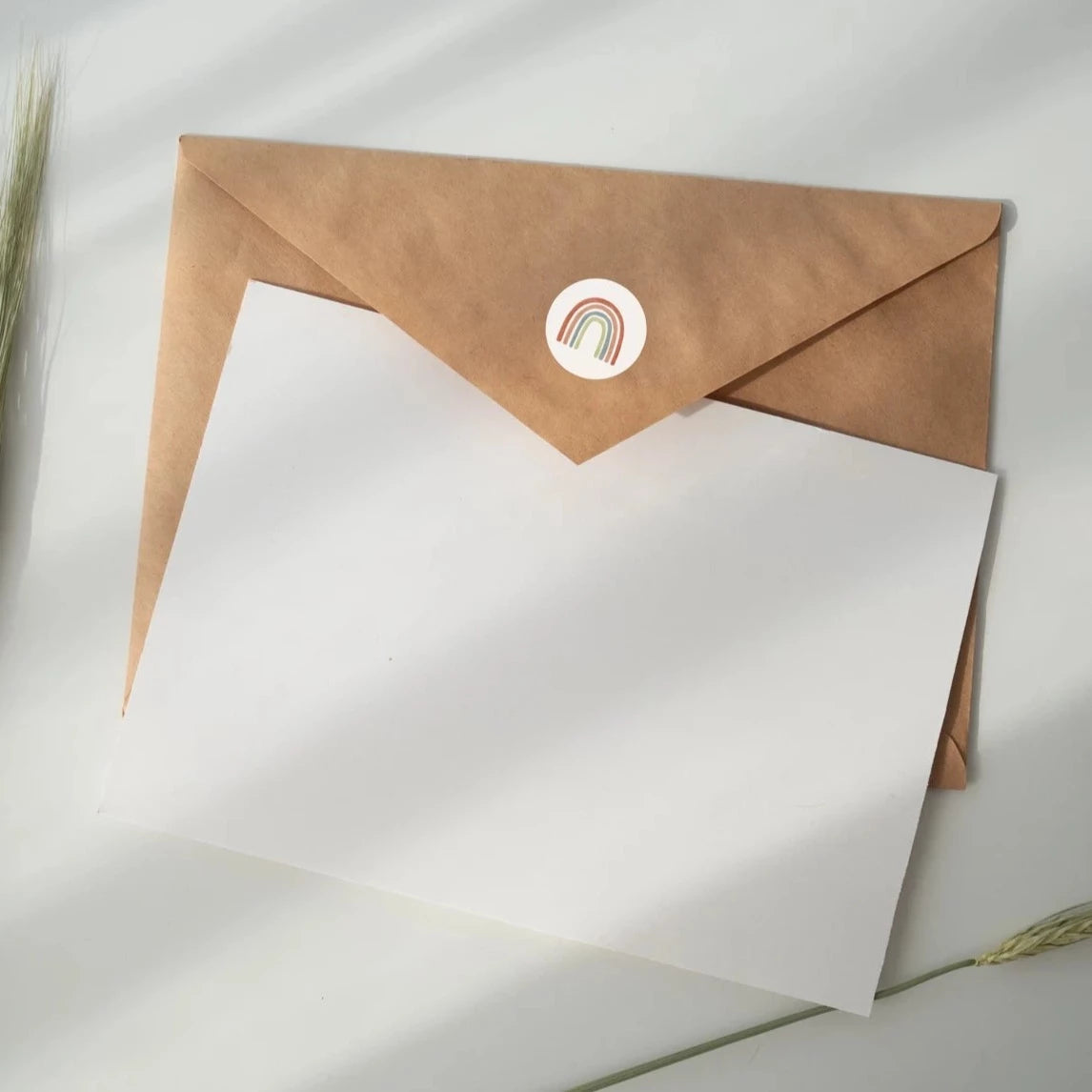 Aufkleber regenbogen Geschenke verpacken 