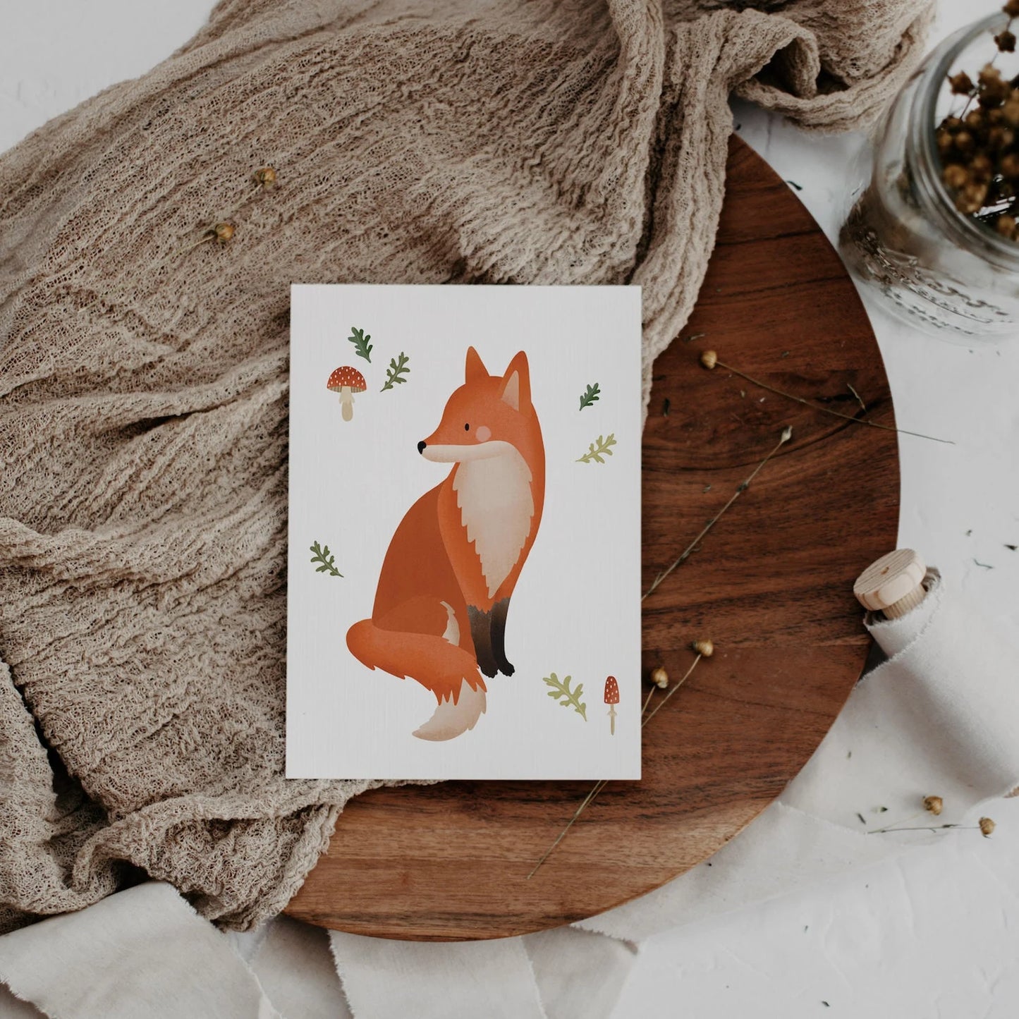 Postcard fox