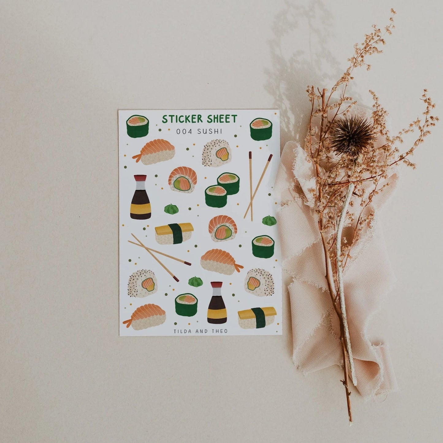 Sticker Sheet Sushi - 004 Sushiessen Japan Sticker