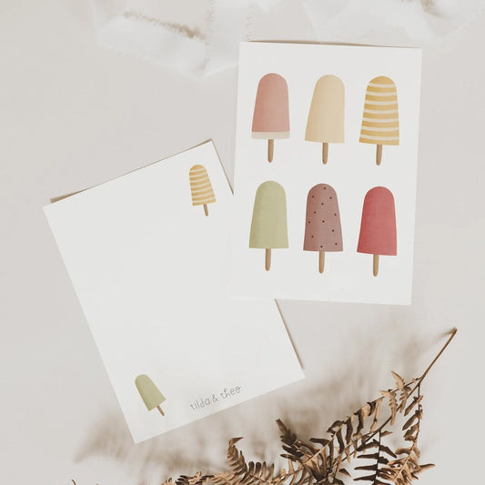 Postkarte Eis - Sommer