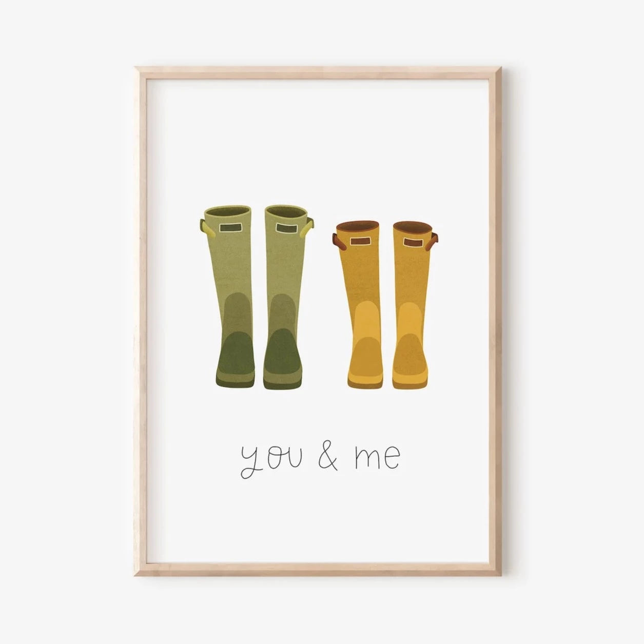 Poster - rubber boots couple