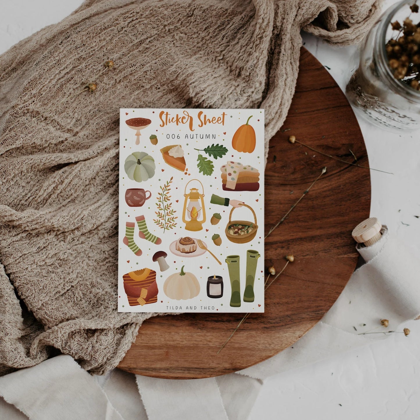 Sticker Sheet Herbst - 006 Autumn Hygge