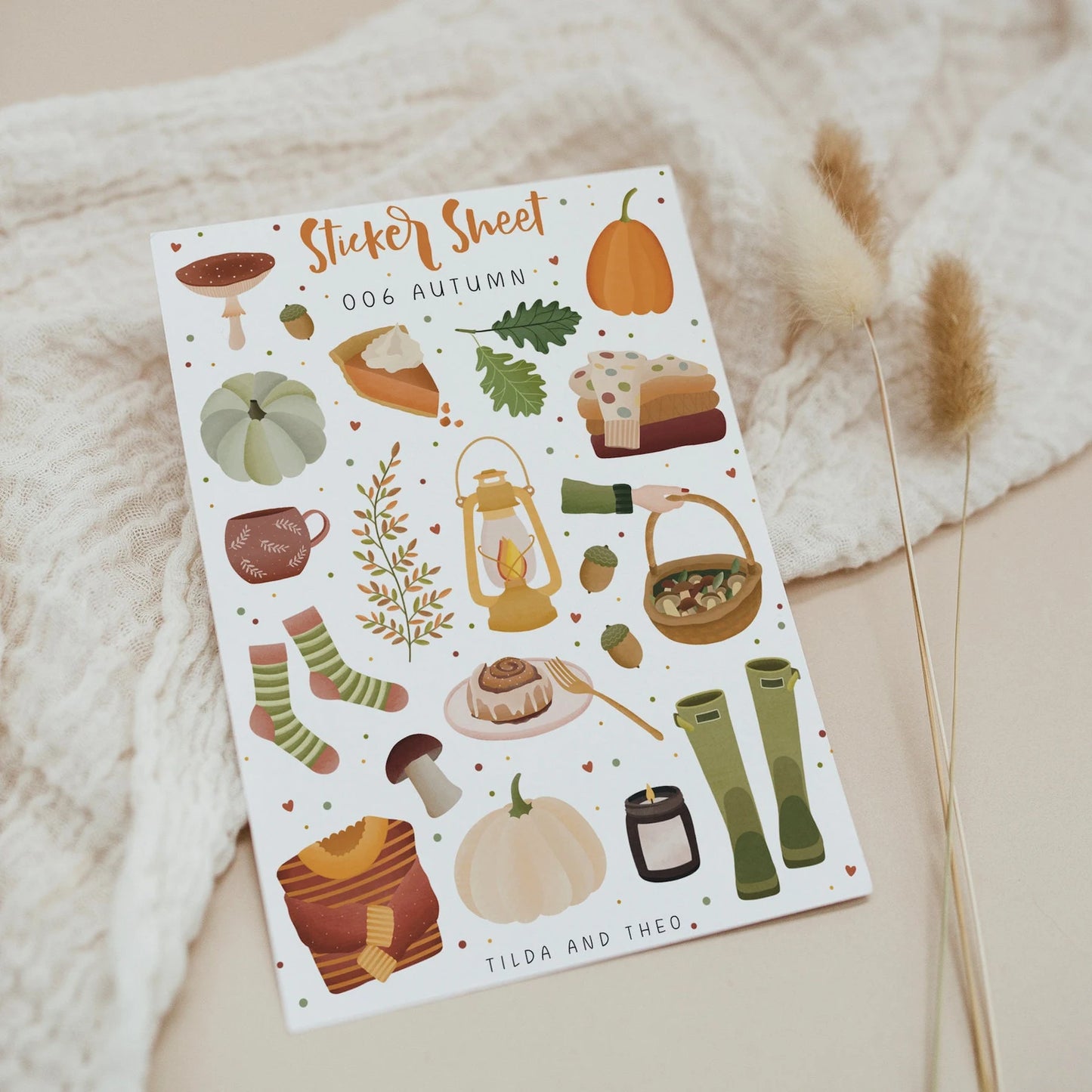 Sticker Sheet Herbst - 006 Autumn Hygge