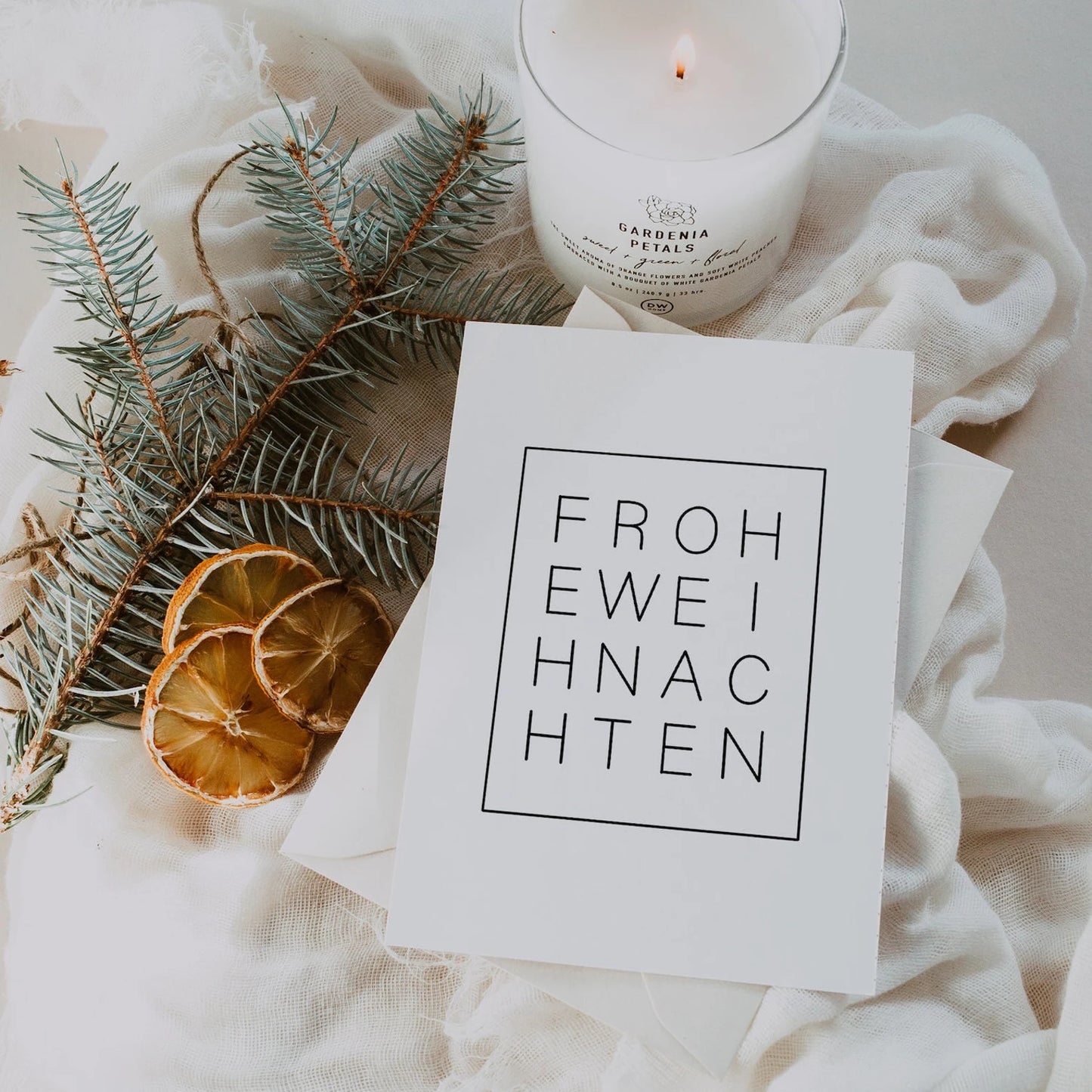 Weihnachtskarte minimalistisch - Frohe Weihnachten