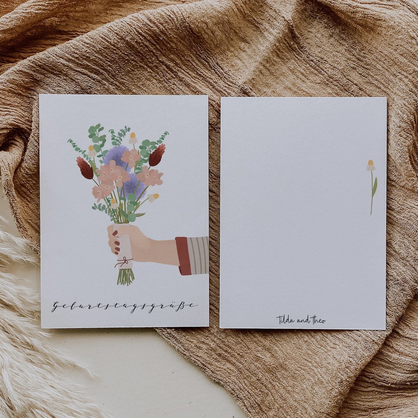 Postcard - bouquet of flowers